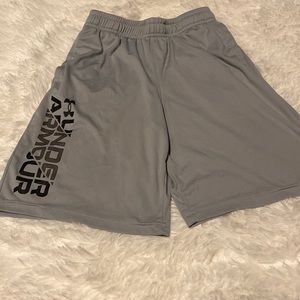 Boys gray shorts size M. Smoke free home